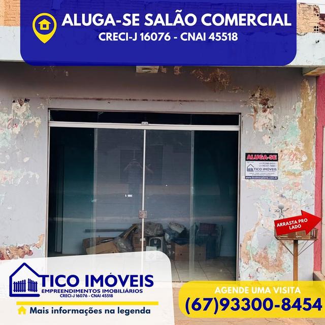 Salão comercial Av. Getúlio Vargas - sala_comercial para locação em Paranaíba MS