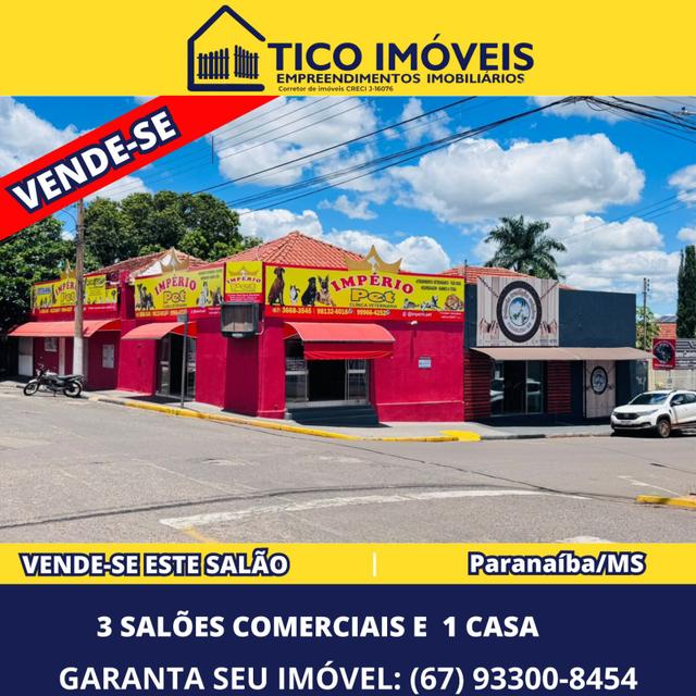 Salões Rua Generoso Ponce - sala_comercial à venda em Paranaíba - MS