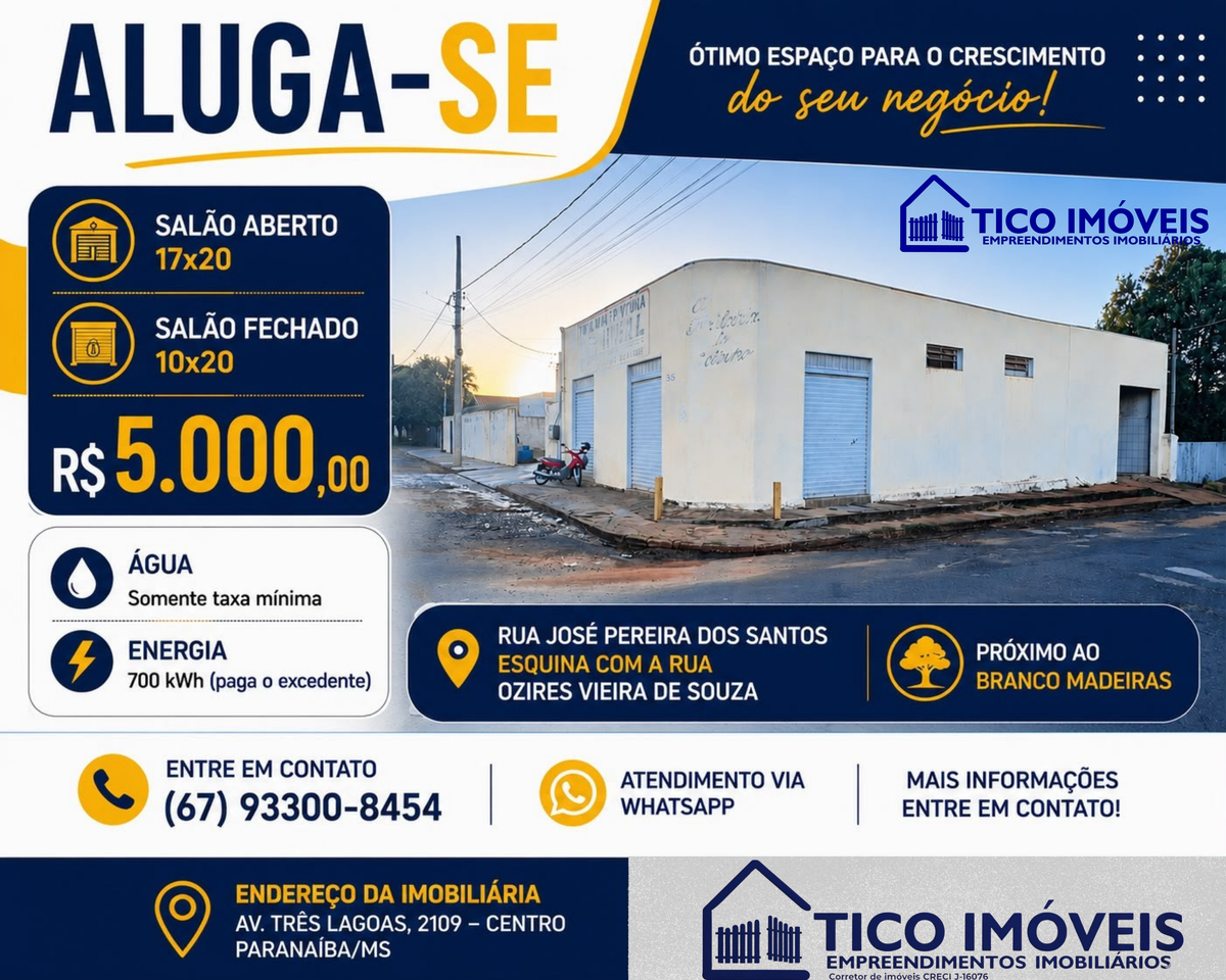 Imóvel comercial Rua José Pereira dos Santos